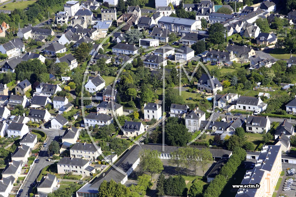 Photo arienne de Pontivy (Chteau Gaillard)