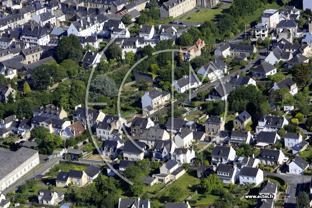Photo arienne de Pontivy (Chteau Gaillard)