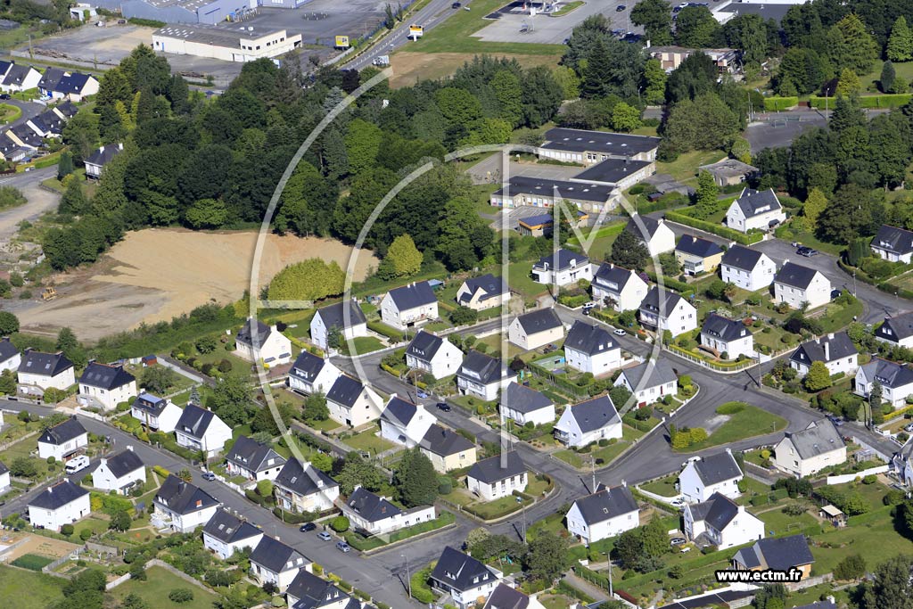 Photo arienne de Pontivy (Kerduval)