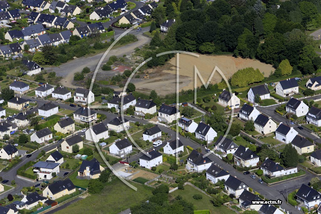 Photo arienne de Pontivy (Kerduval)