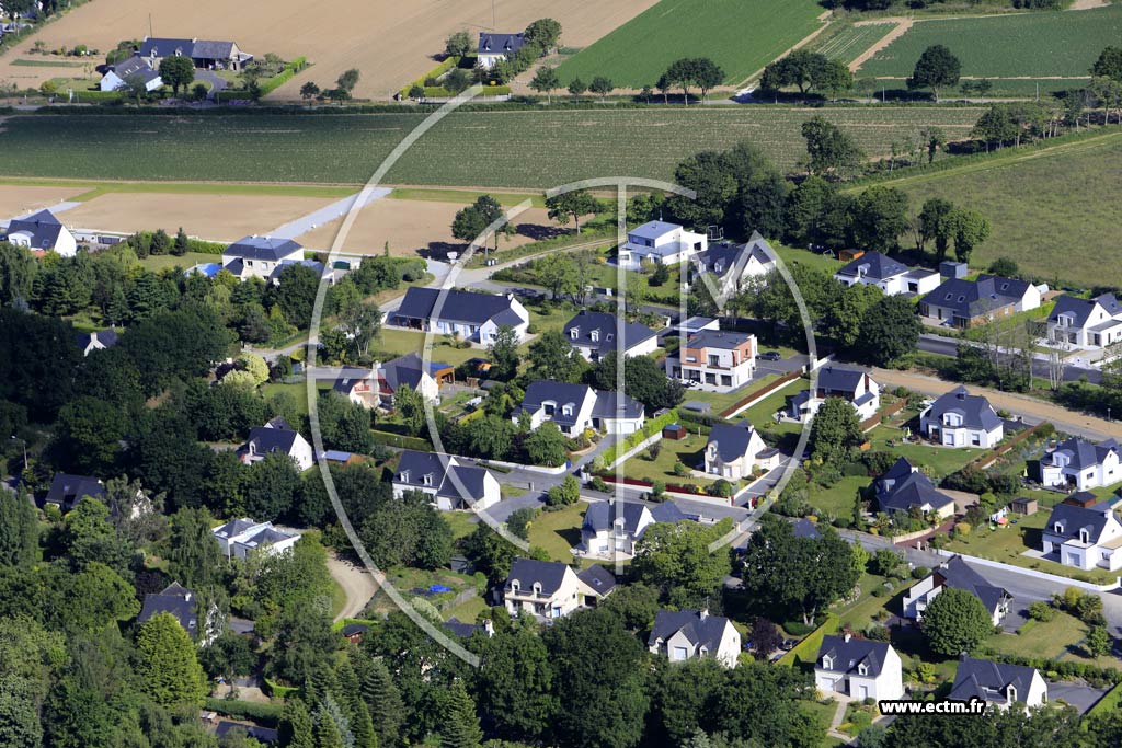 Photo arienne de Pontivy (le Jardin de la Haye)