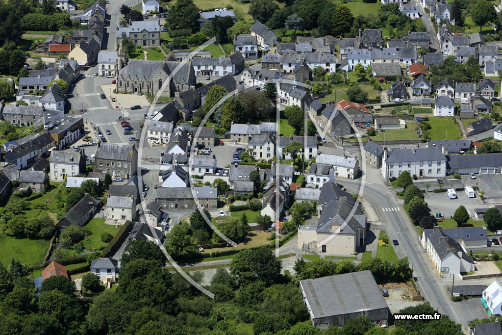 Photo arienne de Mal-Carhaix
