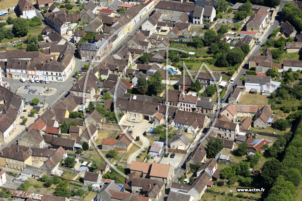 Photo arienne de Cerisiers