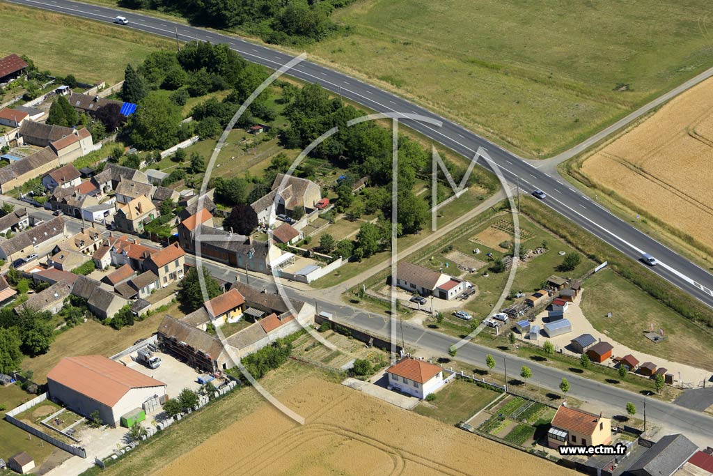 Photo arienne de Champigny (la Chapelle Champigny)