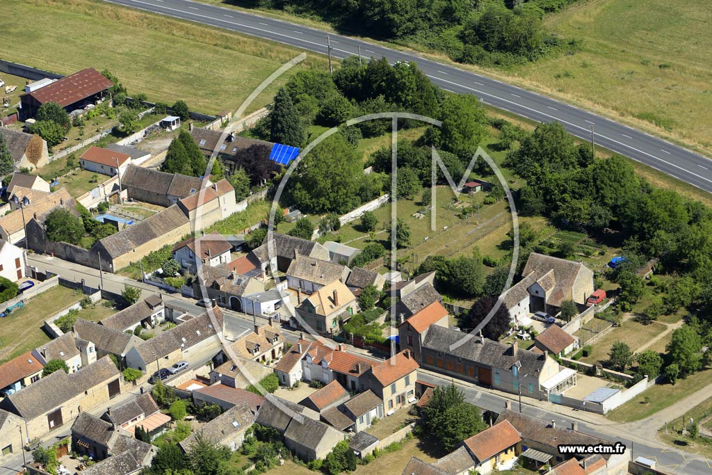 Photo arienne de Champigny (la Chapelle Champigny)