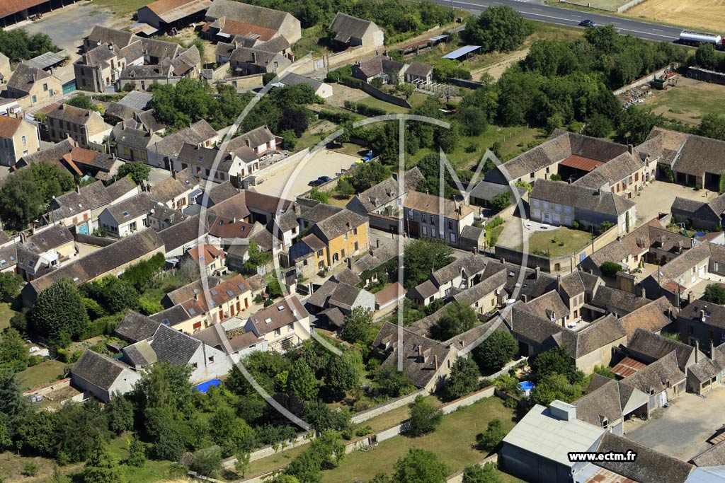 Photo arienne de Champigny (la Chapelle Champigny)