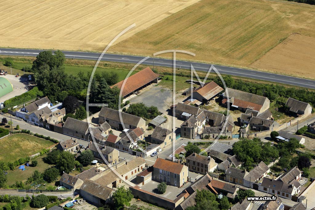 Photo arienne de Champigny (la Chapelle Champigny)