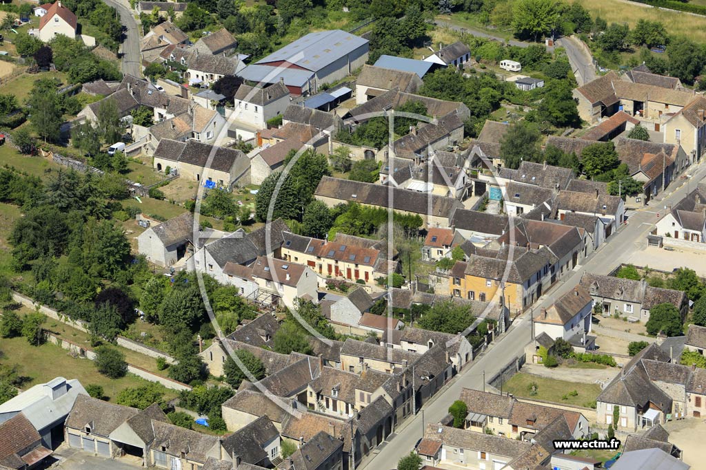 Photo arienne de Champigny (la Chapelle Champigny)