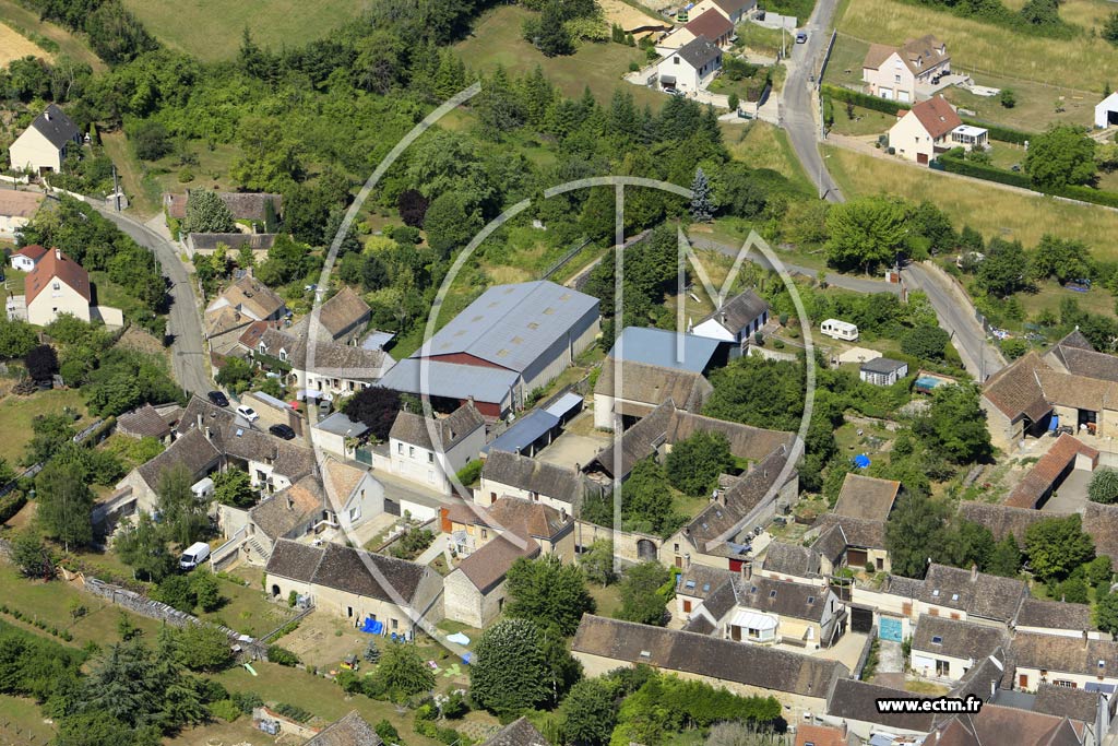 Photo arienne de Champigny (la Chapelle Champigny)
