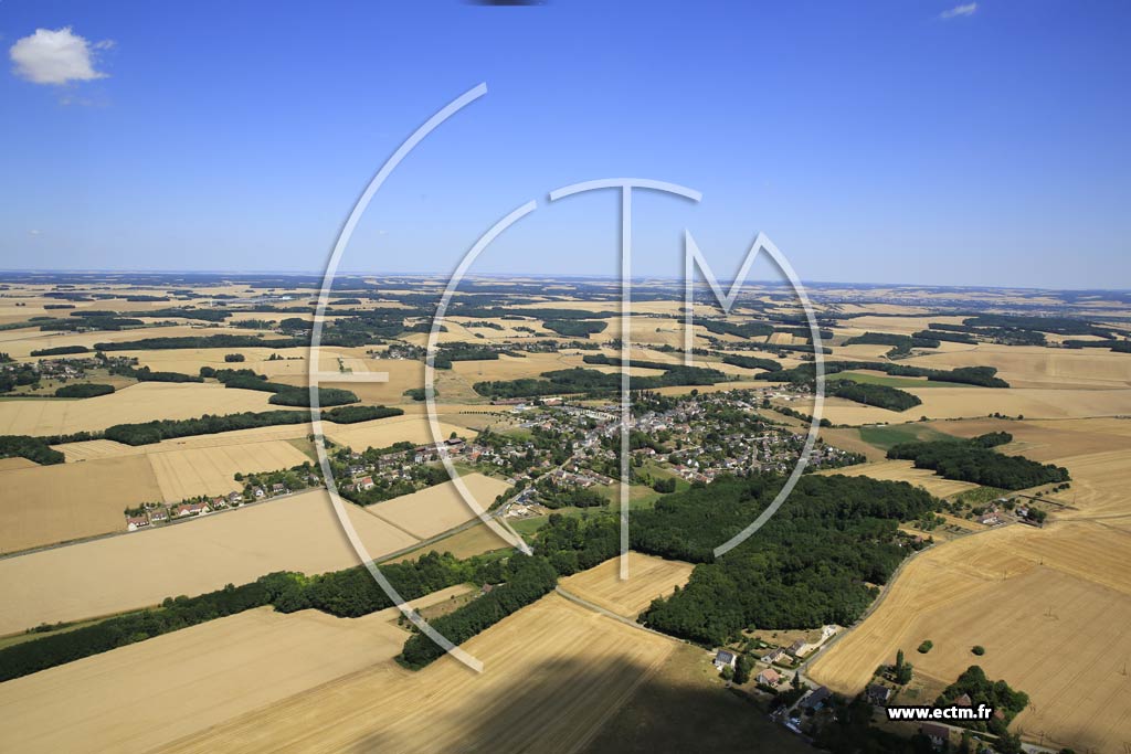 Photo arienne de griselles-le-Bocage