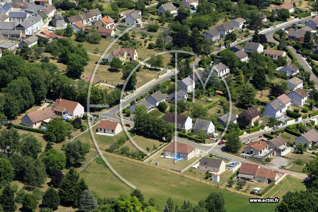 Photo arienne de griselles-le-Bocage