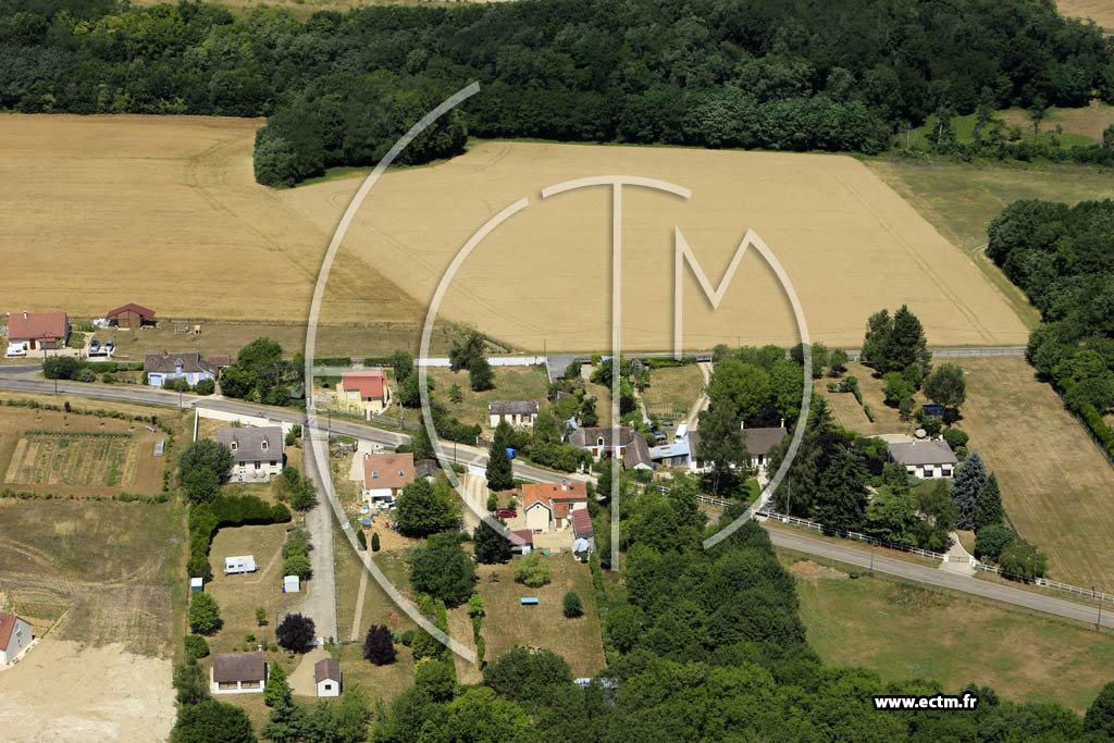 Photo arienne de griselles-le-Bocage