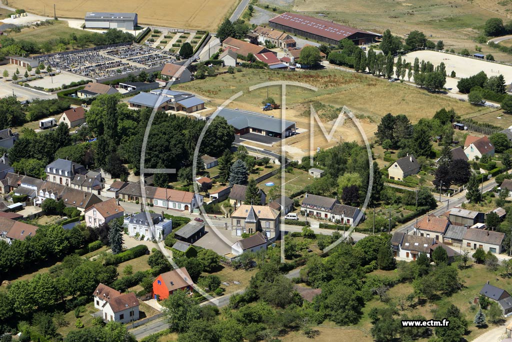 Photo arienne de griselles-le-Bocage
