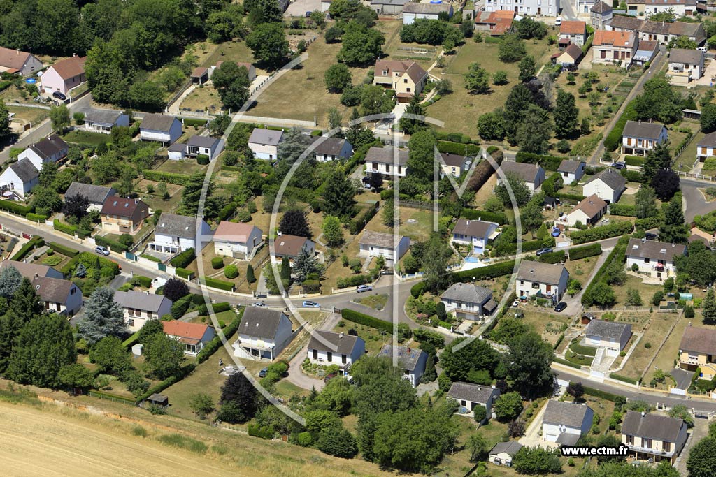 Photo arienne de griselles-le-Bocage