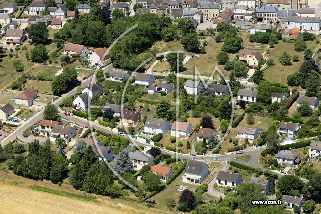 Photo arienne de griselles-le-Bocage