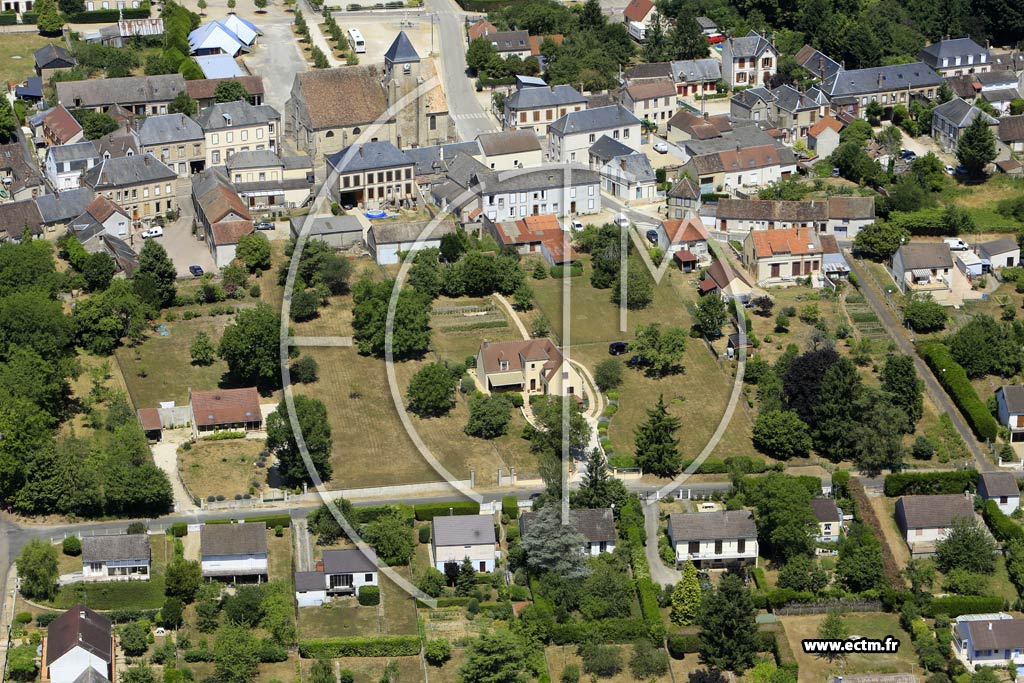 Photo arienne de griselles-le-Bocage