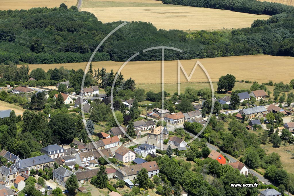 Photo arienne de griselles-le-Bocage
