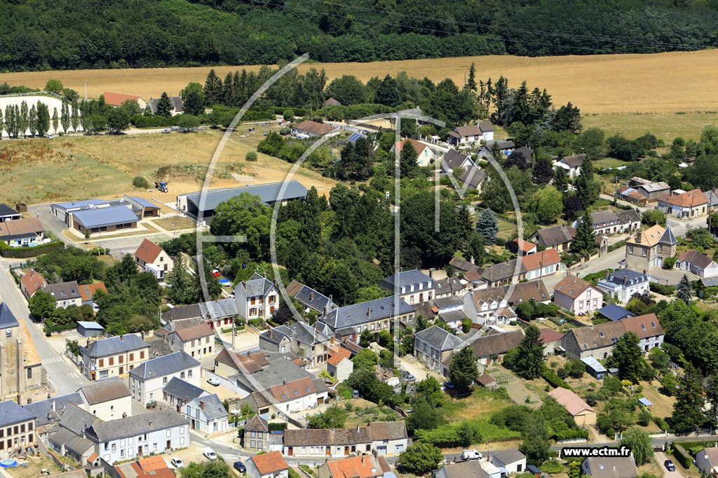 Photo arienne de griselles-le-Bocage