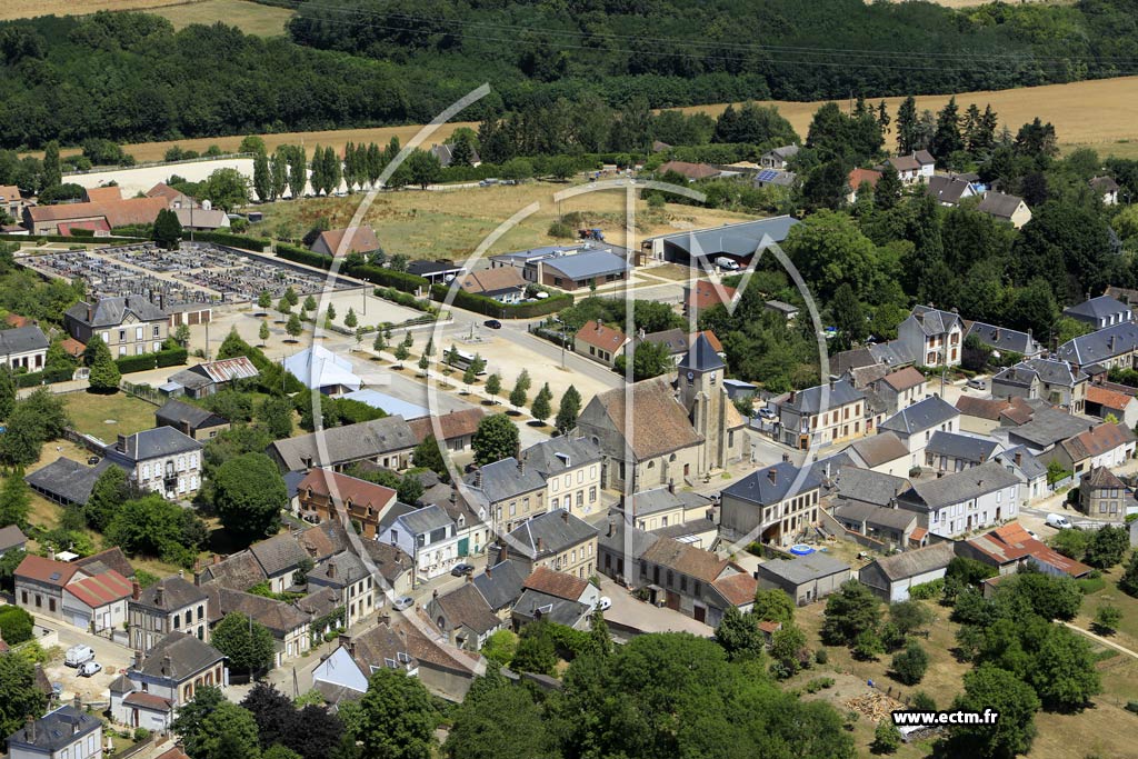Photo arienne de griselles-le-Bocage
