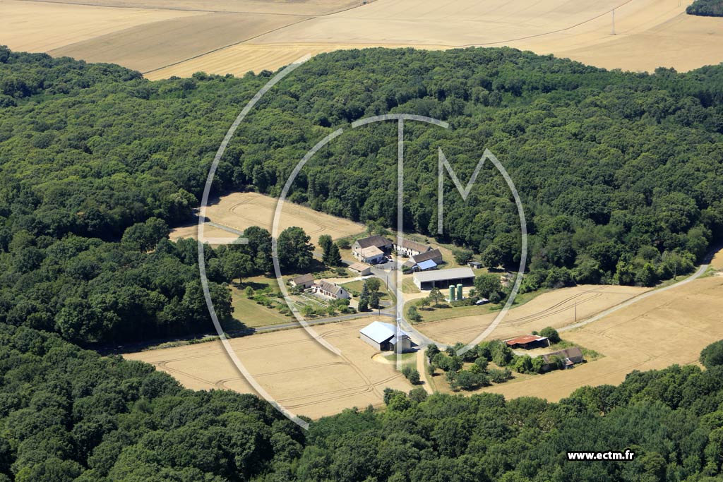 Photo arienne de Fontaine-la-Gaillarde (Chaume-Rougeat)