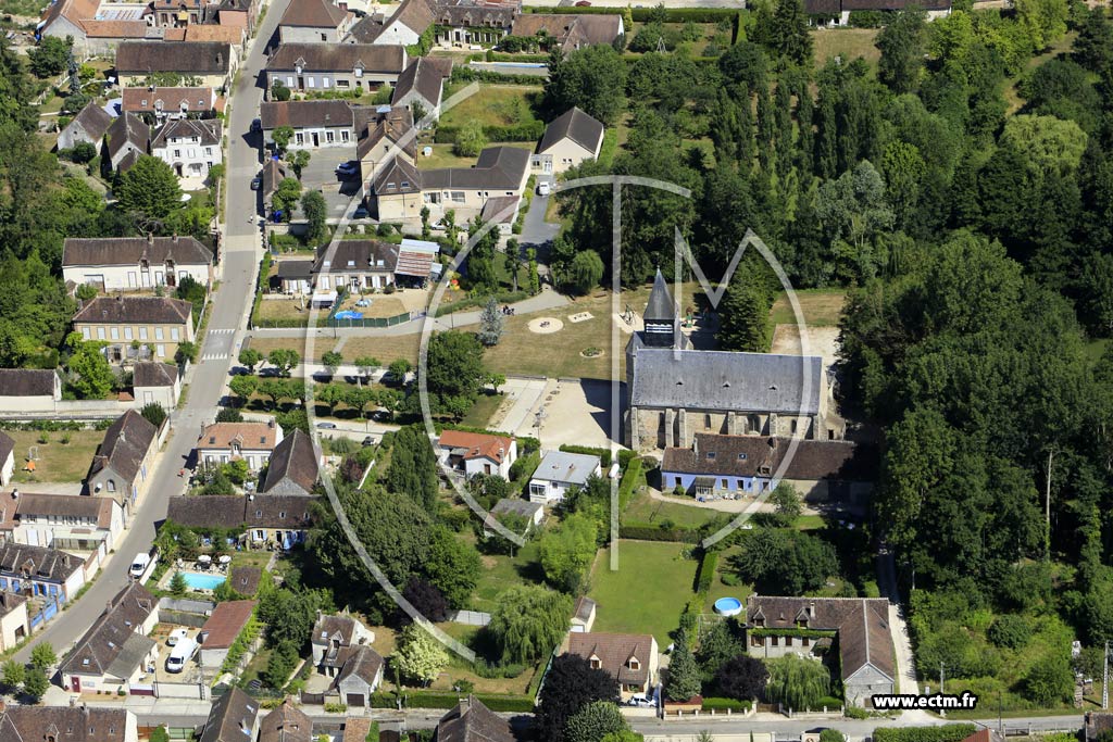 Photo arienne de La Chapelle-sur-Oreuse