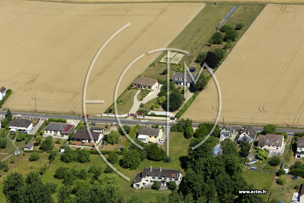 Photo arienne de La Chapelle-sur-Oreuse