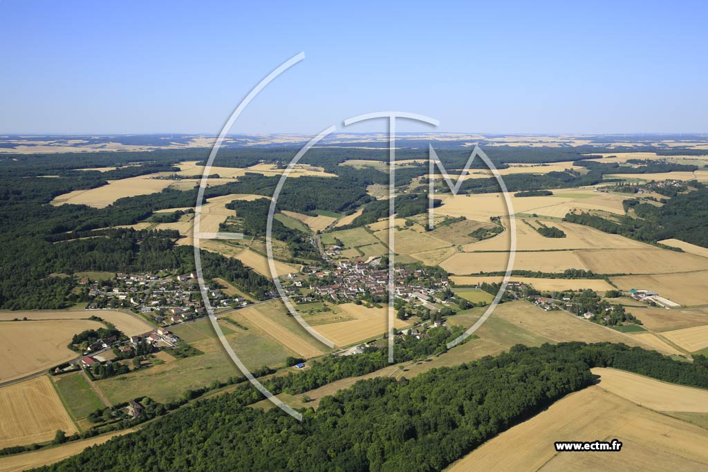 Photo arienne de Les Bordes