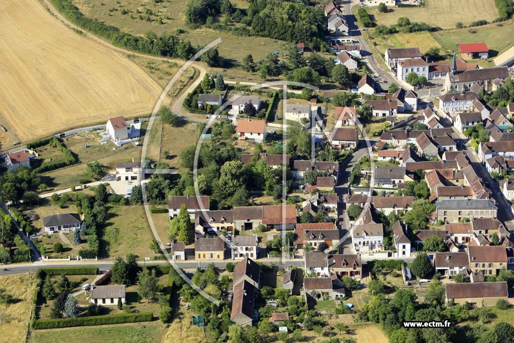 Photo arienne de Les Bordes