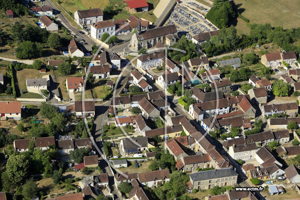 Photo arienne de Les Bordes