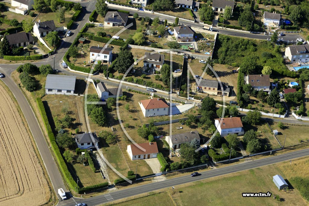 Photo arienne de Les Bordes