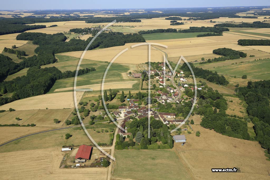 Photo arienne de Les Bordes (Clos Aubry)