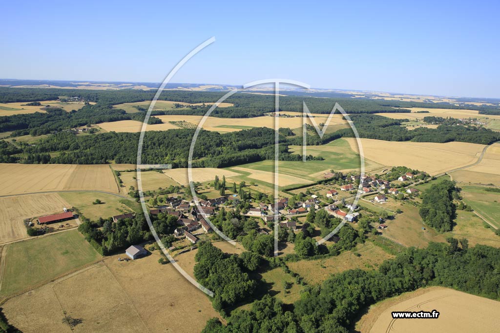 Photo arienne de Les Bordes (Clos Aubry)