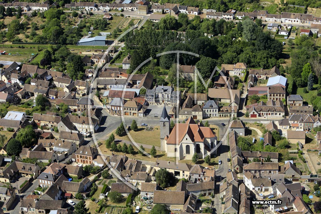 Photo arienne de Les Siges