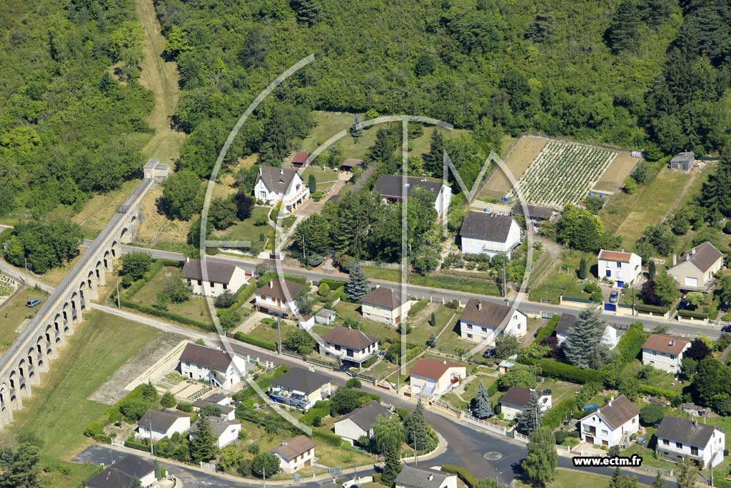 Photo arienne de Pont-sur-Yonne (le Fond de la Croix)