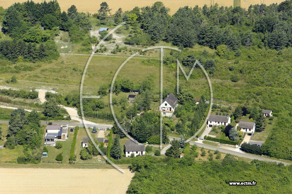 Photo arienne de Pont-sur-Yonne (le Fond de la Croix)