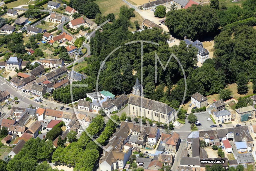 Photo arienne de Saint-Valrien