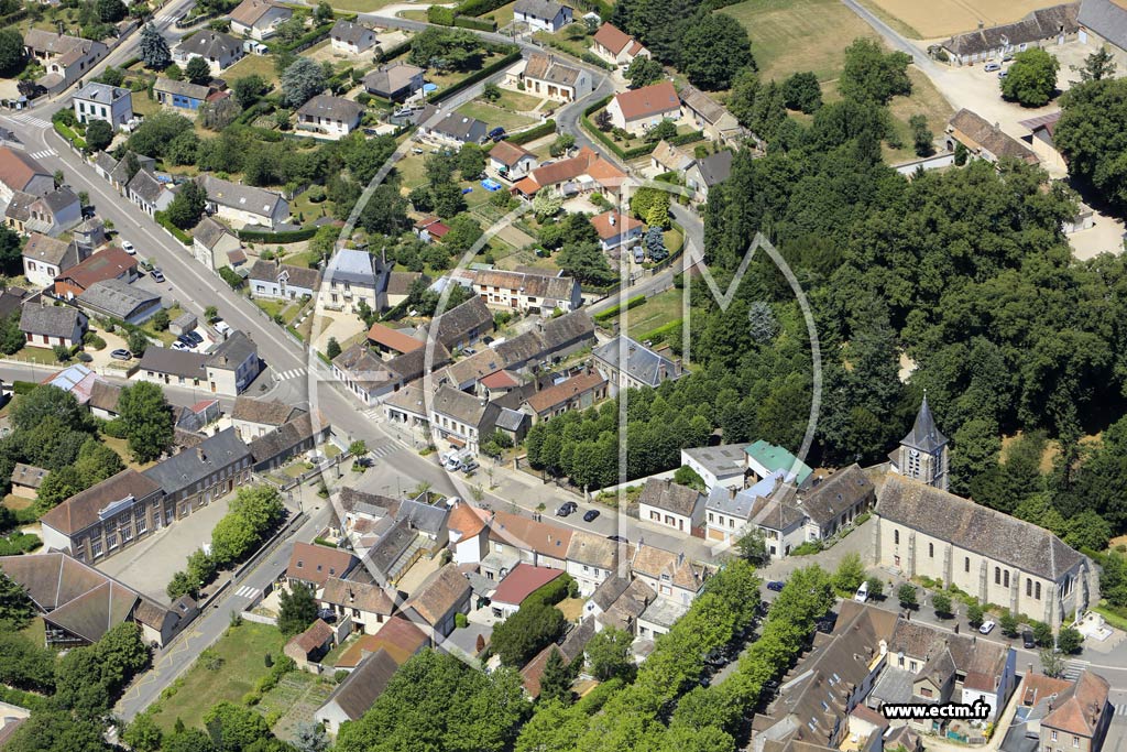 Photo arienne de Saint-Valrien