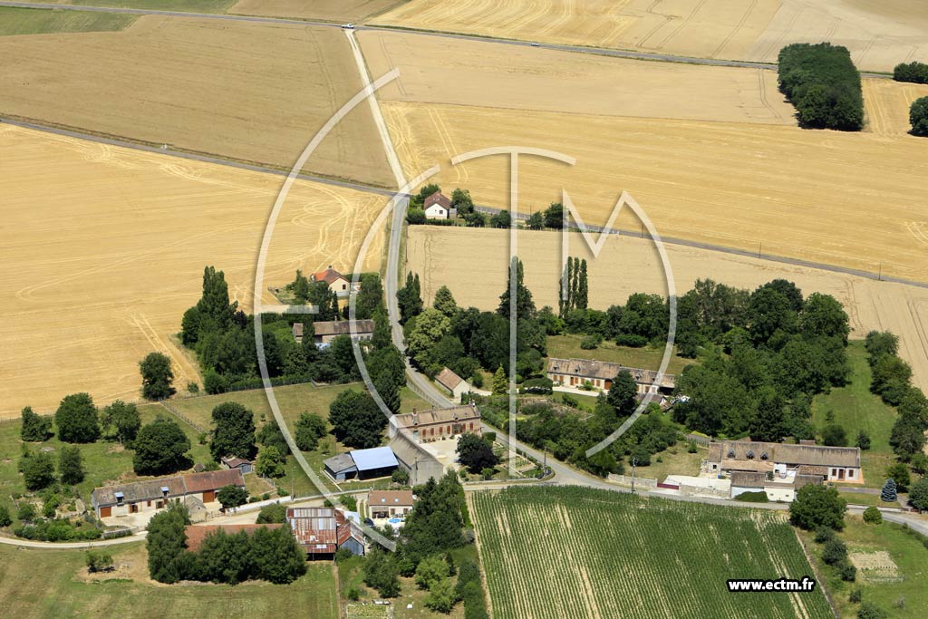 Photo arienne de Saint-Valrien ( les Champs d'Aulnaie)