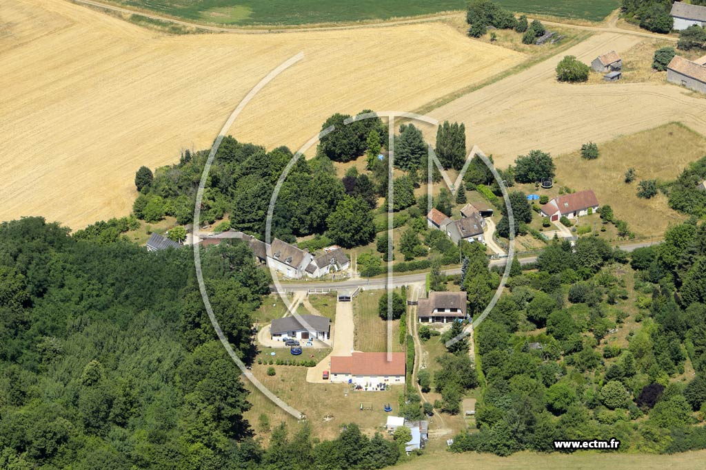 Photo arienne de Saint-Valrien (Fontaines)