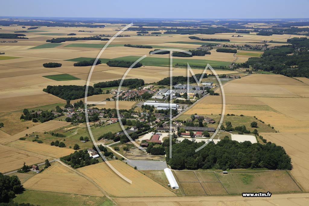 Photo arienne de Saint-Valrien (les Martinires)