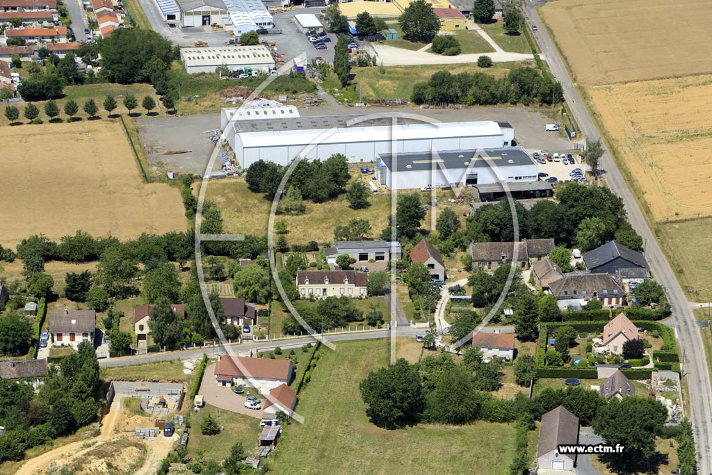 Photo arienne de Saint-Valrien (les Martinires)