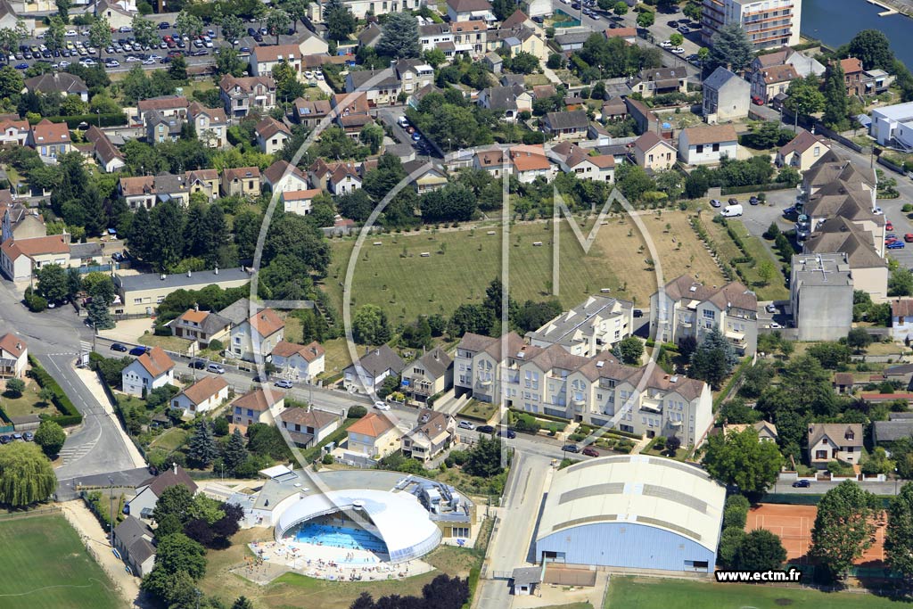 Photo arienne de Sens (Faubourg d'Yonne)
