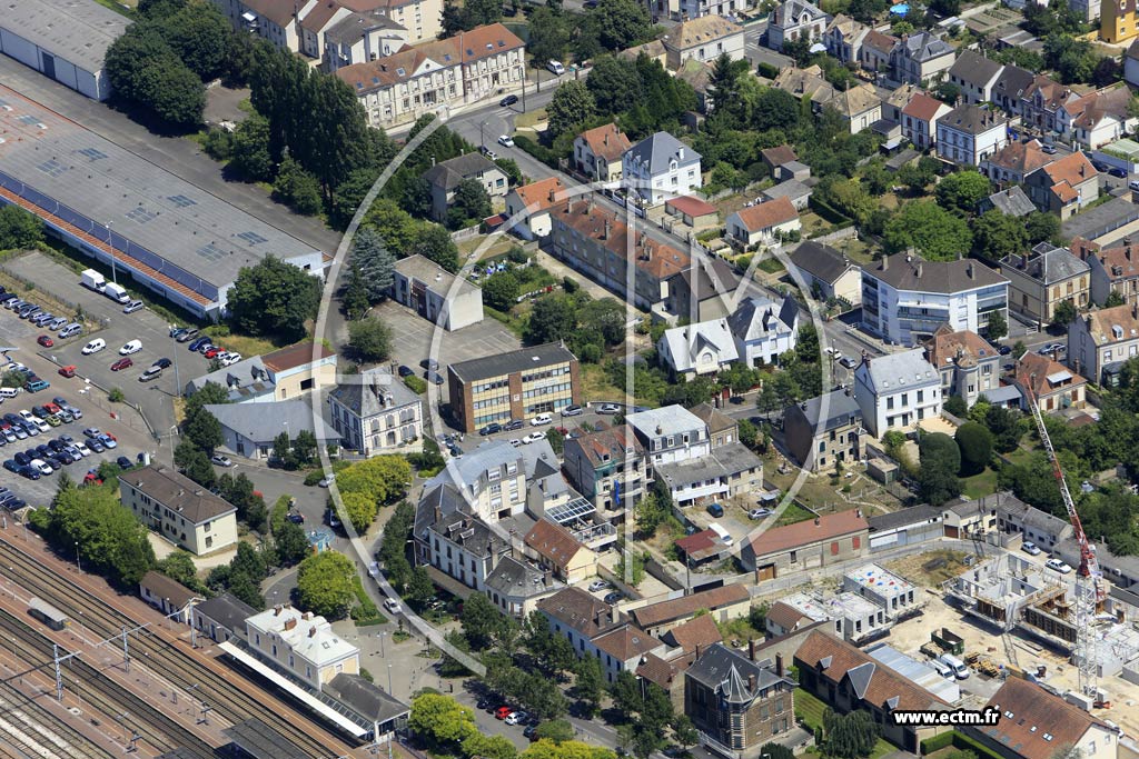 Photo arienne de Sens (Faubourg d'Yonne)