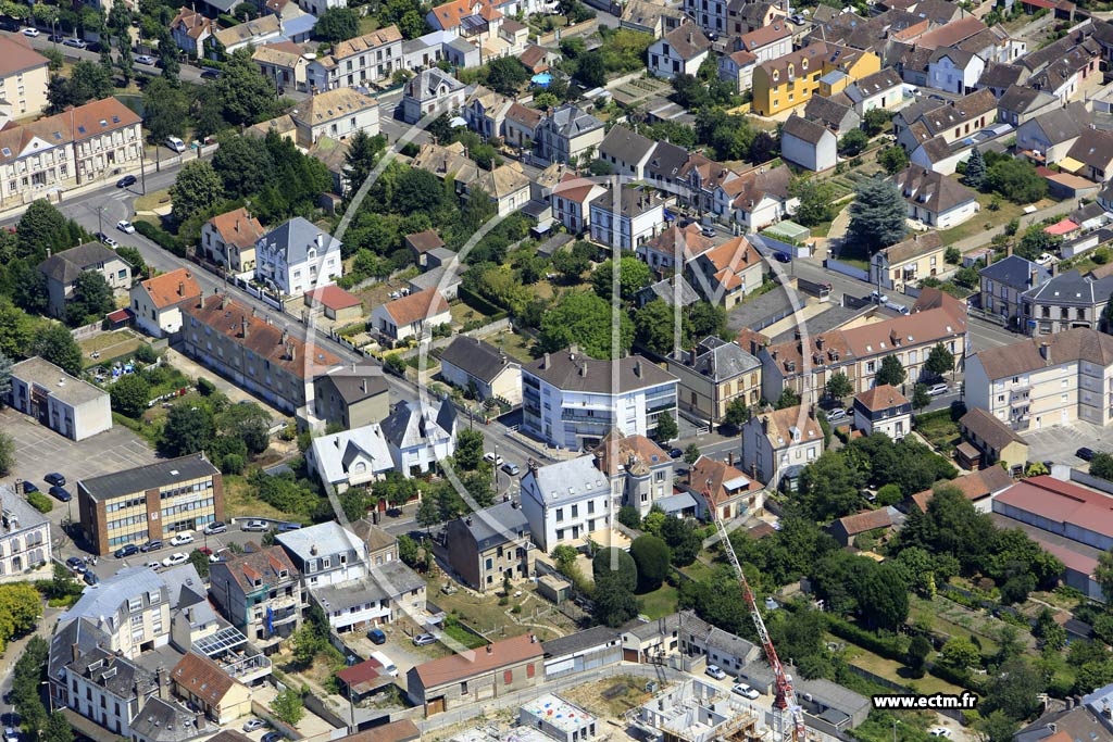 Photo arienne de Sens (Faubourg d'Yonne)