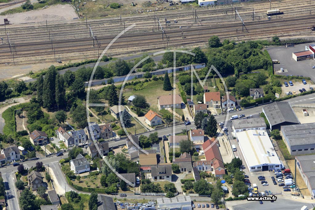 Photo arienne de Sens (Faubourg d'Yonne)