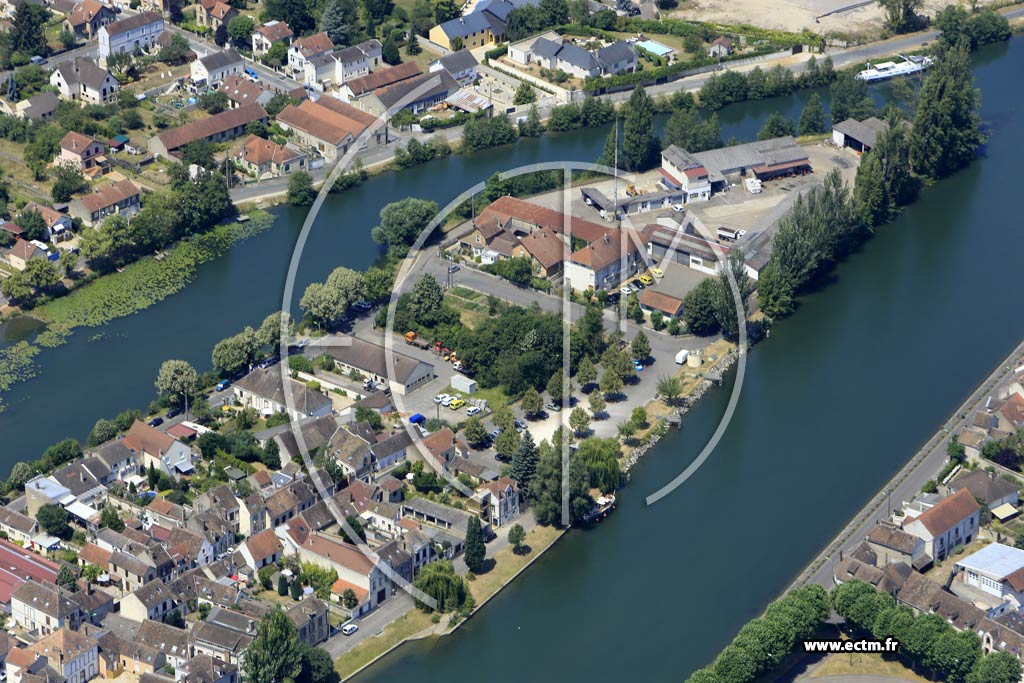 Photo arienne de Sens (Faubourg d'Yonne)