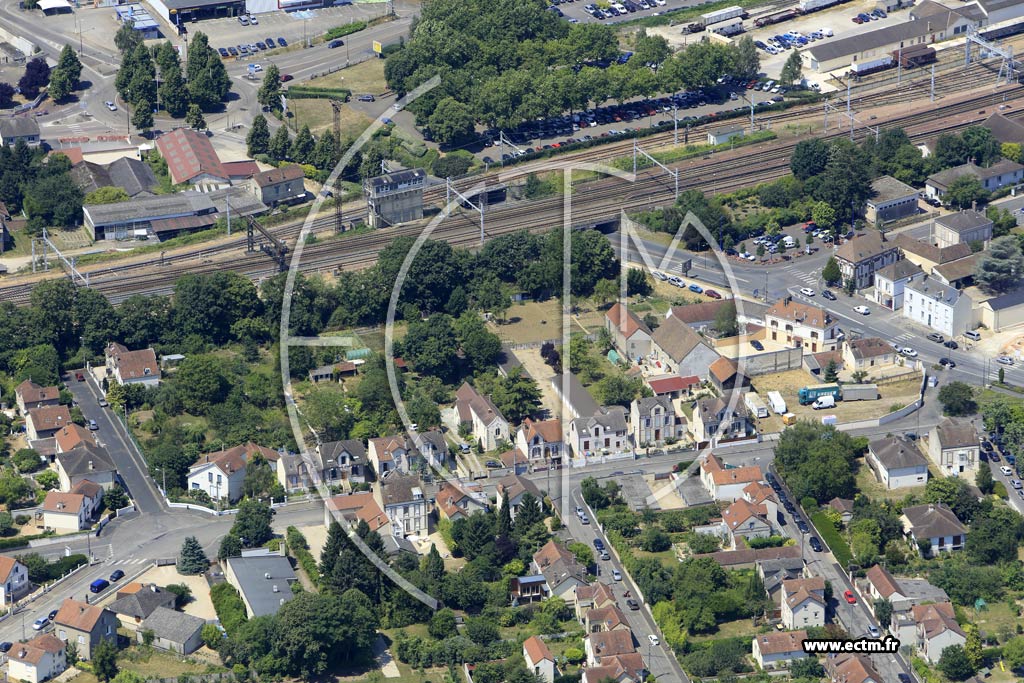 Photo arienne de Sens (Faubourg d'Yonne)