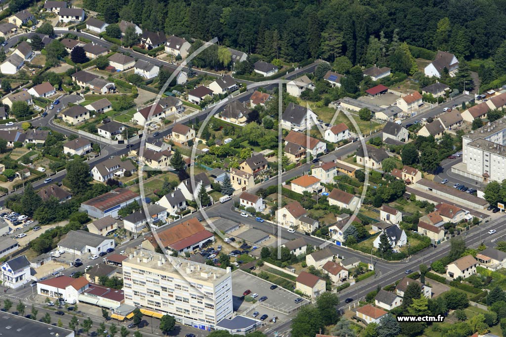 Photo arienne de Sens (Faubourg Saint-Didier)