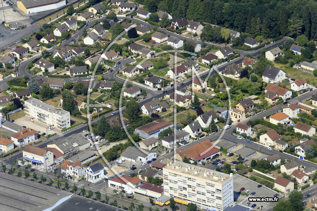 Photo arienne de Sens (Faubourg Saint-Didier)