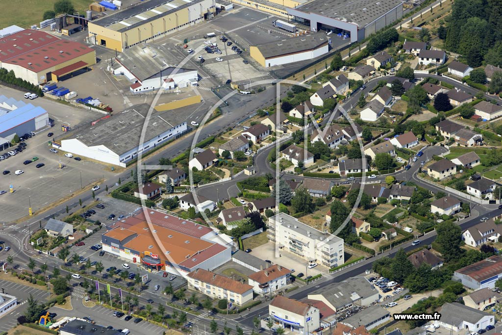 Photo arienne de Sens (Faubourg Saint-Didier)
